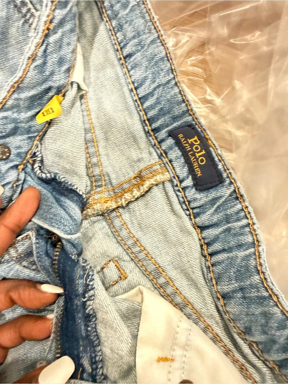 Ralph Lauren Light Blue Denim Cutoff Shorts — Kids